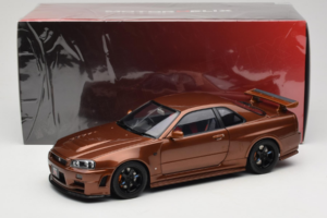 Nissan Skyline GT-R R34 Customized Metallic Bronze MotorHelix 1:18 M83414 Metall — bild 8 av 8