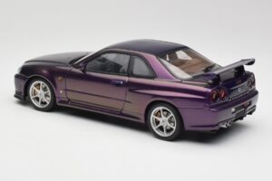 Nissan Skyline GT-R R34 V-Spec Midnight Lila AUTOart 1:18 77305 Metall — bild 7 av 8