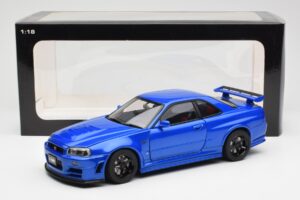 Nissan Skyline GT-R R34 NISMO Z-Tune Bayside Blå AUTOart 1:18 77354 Komposit — bild 8 av 8