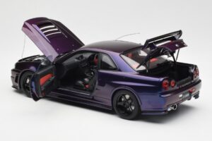 Nissan Skyline GT-R R34 NISMO Z-Tune Midnight Lila III AUTOart 1:18 77464 Komposit — bild 5 av 8