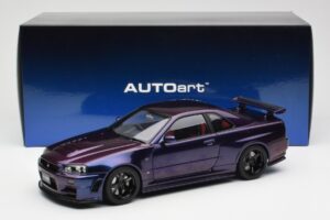 Nissan Skyline GT-R R34 NISMO Z-Tune Midnight Lila III AUTOart 1:18 77464 Komposit — bild 8 av 8