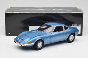 Opel GT Blå Minichamps 1:18 180049020 Metall — bild 8 av 8