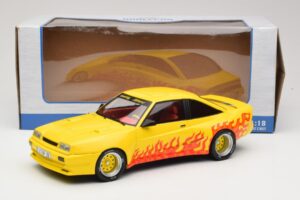 Opel Manta B Mattig Gul med Flamma MCG 1:18 MCG18115 Metall — bild 6 av 6