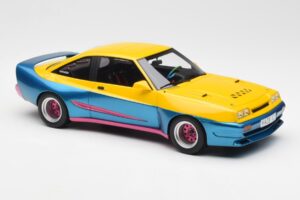 Opel Manta Gul Blå BoS Models 1:18 BOS279 Metall — bild 4 av 6