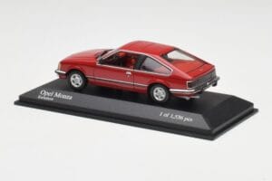 Opel Monza A Röd Minichamps 1:43 400045121 Metall — bild 3 av 4