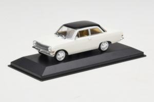 Opel Rekord A Vit Svart Tak Minichamps 1:43 430041002 Metall — bild 2 av 4