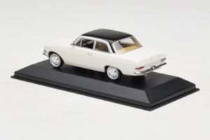 Opel Rekord A Vit Svart Tak Minichamps 1:43 430041002 Metall — bild 3 av 4