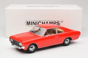 Opel Rekord C Coupe Röd Minichamps 1:18 107047020 Resin — bild 6 av 6