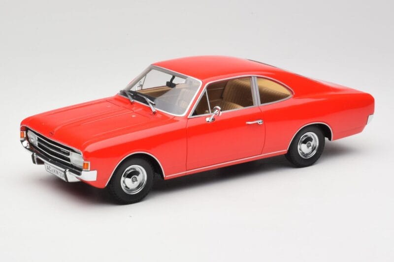 Opel Rekord C Coupe Röd Minichamps 1:18 107047020 Resin