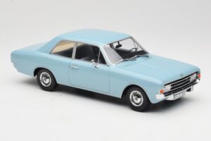 Opel Rekord C Ljusblå Minichamps 1:18 107047002 Metall — bild 4 av 6