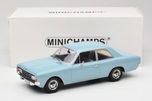 Opel Rekord C Ljusblå Minichamps 1:18 107047002 Metall — bild 6 av 6