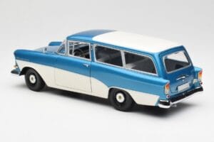 Opel Rekord P1 Caravan Blå Metallic Minichamps 1:18 180043210 Metall — bild 7 av 8