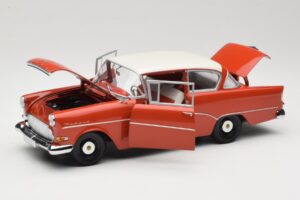 Opel Rekord P1 Röd Minichamps 1:18 180043201 Metall — bild 2 av 8