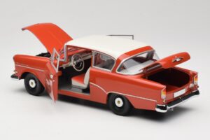 Opel Rekord P1 Röd Minichamps 1:18 180043201 Metall — bild 5 av 8