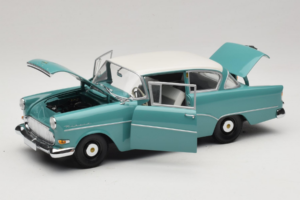 Opel Rekord P1 Turkosblå Minichamps 1:18 180043200 Metall — bild 2 av 8