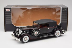 Packard Cabriolet Svart Anson 1:18 30397 Metall — bild 8 av 8