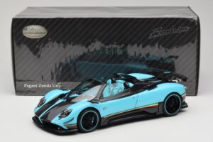 Pagani Zonda Uno Carbon Ljusblå Almost Real 1:18 850630001 Metall — bild 8 av 8
