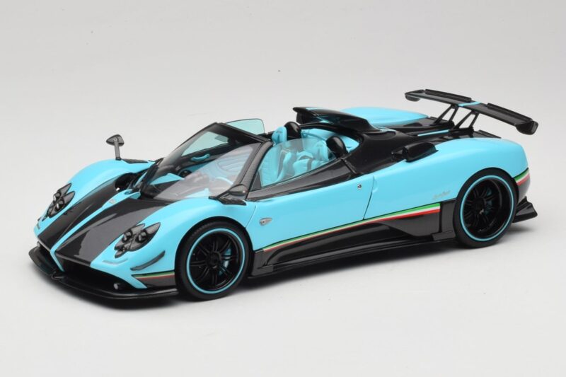 Pagani Zonda Uno Carbon Ljusblå Almost Real 1:18 850630001 Metall