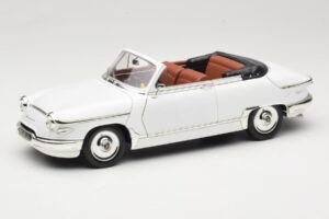 Panhard PL17 Cabriolet Vit Solido 1:18 8174 Metall