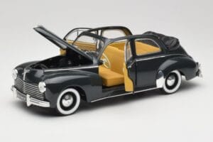 Peugeot 203 Cabriolet Svart Solido 1:18 8156 Metall — bild 2 av 8