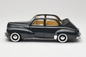 Peugeot 203 Cabriolet Svart Solido 1:18 8156 Metall — bild 4 av 8