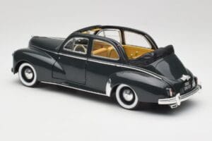 Peugeot 203 Cabriolet Svart Solido 1:18 8156 Metall — bild 7 av 8