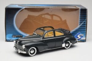 Peugeot 203 Cabriolet Svart Solido 1:18 8156 Metall — bild 8 av 8