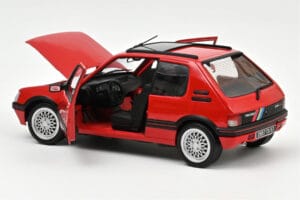 Peugeot 205 GTi 1.9 PTS Deco Vallelunga Röd Norev 1:18 184846 Metall — bild 2 av 3