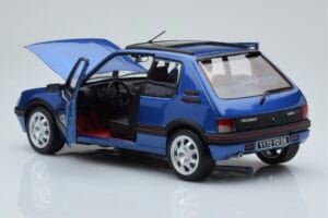 Peugeot 205 GTi 1.9 Med Taklucka Miami Blå Norev 1:18 184844 Metall — bild 5 av 8