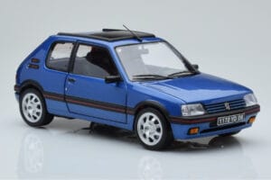 Peugeot 205 GTi 1.9 Med Taklucka Miami Blå Norev 1:18 184844 Metall — bild 6 av 8