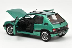 Peugeot 205 GTi Griffe Med Taklucka Grön Norev 1:18 184847 Metall — bild 2 av 3