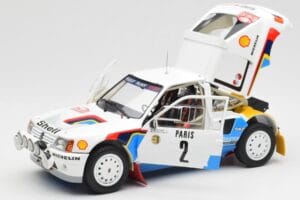 Peugeot 205 T16 #2 A. Vatanen / T. Harryman Rally Monte Carlo 1985 Norev 1:18 184864 Metall — bild 2 av 8