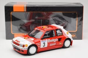 Peugeot 205 T16 #3 B. Darniche / A. Mahe Rally Ypres 1985 IXO 1:18 18RMC135 Metall — bild 6 av 6