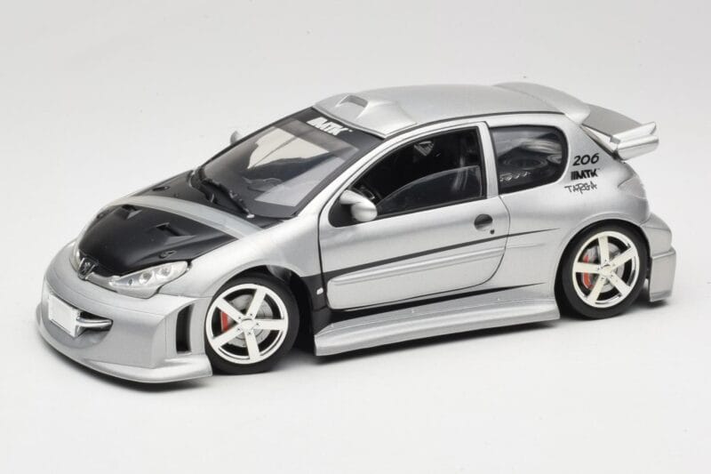Peugeot 206 MTK Silver Solido 1:18 1817 Metall