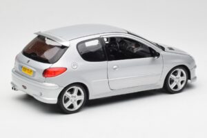 Peugeot 206 RC Aluminium Silver Norev 1:18 184726 Metall — bild 3 av 8