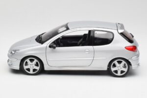 Peugeot 206 RC Aluminium Silver Norev 1:18 184726 Metall — bild 4 av 8