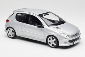Peugeot 206 RC Aluminium Silver Norev 1:18 184726 Metall — bild 6 av 8