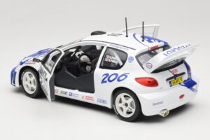 Peugeot 206 WRC #15 G. Panizzi / H. Panizzi WRC 1999 Solido 1:18 9016 Metall — bild 5 av 8