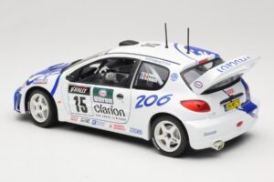 Peugeot 206 WRC #15 G. Panizzi / H. Panizzi WRC 1999 Solido 1:18 9016 Metall — bild 7 av 8