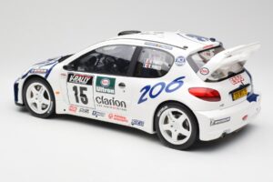 Peugeot 206 WRC G. Panizzi / H. Panizzi Tour de Corse 1999 Otto 1:12 G081 Resin — bild 5 av 6