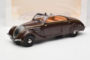 Peugeot 402 Eclipse Choklad Norev 1:18 184873 Metall — bild 12 av 12