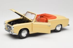 Peugeot 403 Cabriolet Sandgul Solido 1:18 8165 Metall — bild 2 av 8