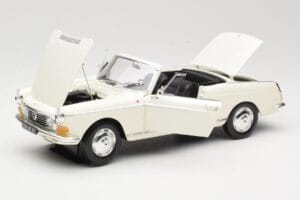 Peugeot 404 Cabriolet Vit Norev 1:18 184746 Metall — bild 2 av 8