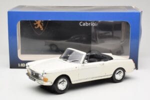 Peugeot 404 Cabriolet Vit Norev 1:18 184746 Metall — bild 8 av 8