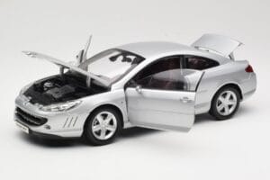 Peugeot 407 Coupe Silver Norev 1:18 184747 Metall — bild 2 av 8