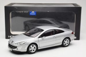 Peugeot 407 Coupe Silver Norev 1:18 184747 Metall — bild 8 av 8