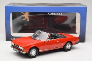 Peugeot 504 Cabriolet Röd Norev 1:18 184754 Metall — bild 8 av 8
