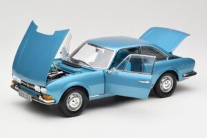 Peugeot 504 Coupe Blå Norev 1:18 184755 Metall — bild 2 av 8