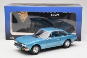 Peugeot 504 Coupe Blå Norev 1:18 184755 Metall — bild 8 av 8