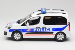 Peugeot Partner Police Blå Norev 1:18 184891 Metall — bild 3 av 6